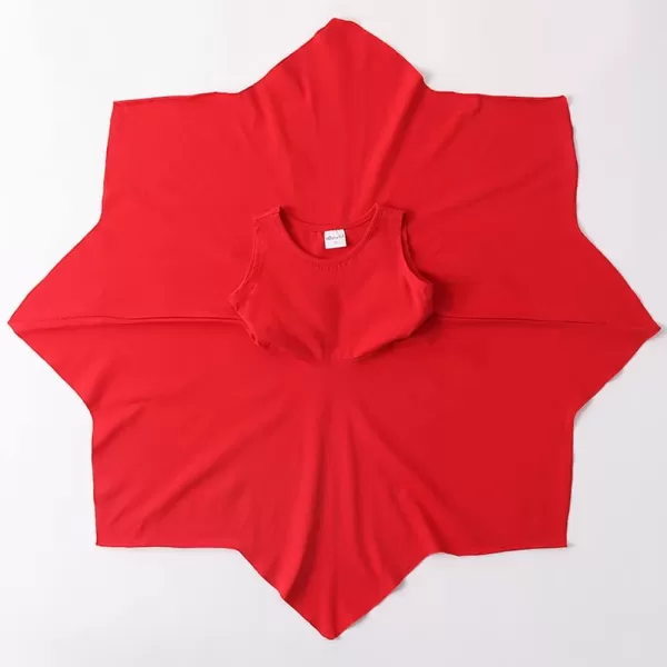 Noomelfish Girls Handkerchief Hem Twirl Dress Summer Cotton Sleeveless Skater Sundress 312 YearsRed