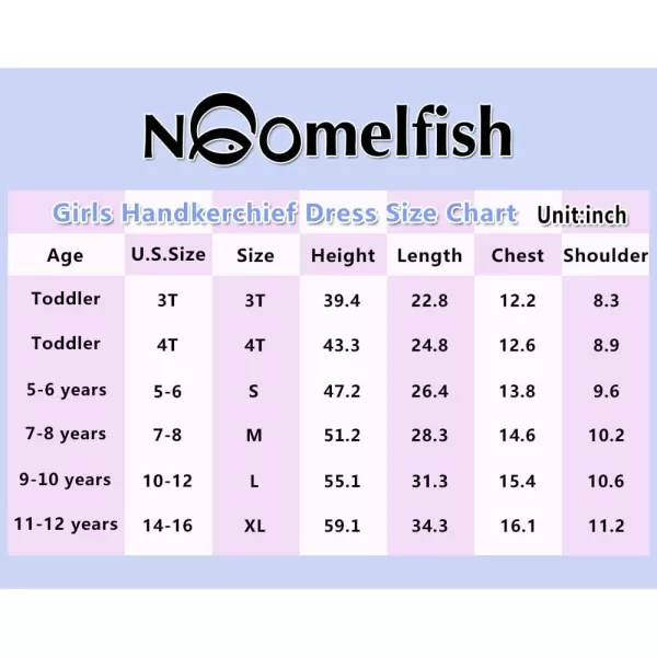Noomelfish Girls Handkerchief Hem Twirl Dress Summer Cotton Sleeveless Skater Sundress 312 YearsWhite