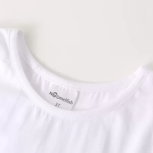 Noomelfish Girls Handkerchief Hem Twirl Dress Summer Cotton Sleeveless Skater Sundress 312 YearsWhite