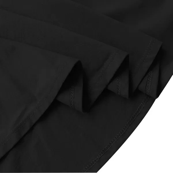 Noomelfish Girls Long Puff Sleeve Swing Dress Casual Cotton Twirly Skater Dresses with Pockets 212 YearsBlack