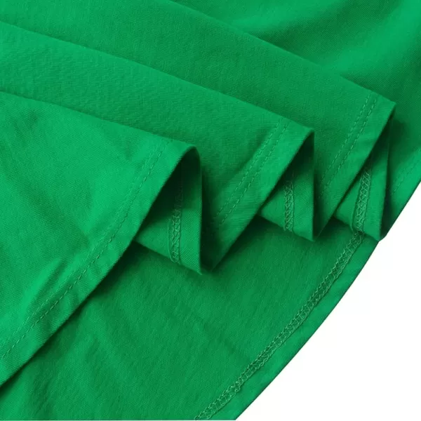 Noomelfish Girls Long Puff Sleeve Swing Dress Casual Cotton Twirly Skater Dresses with Pockets 212 YearsDark Green