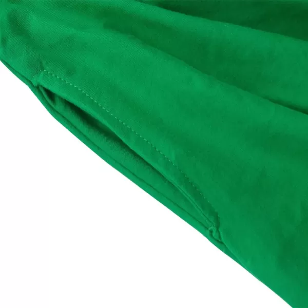 Noomelfish Girls Long Puff Sleeve Swing Dress Casual Cotton Twirly Skater Dresses with Pockets 212 YearsDark Green