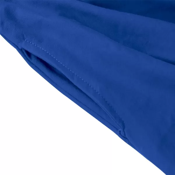 Noomelfish Girls Long Puff Sleeve Swing Dress Casual Cotton Twirly Skater Dresses with Pockets 212 YearsRoyal Blue