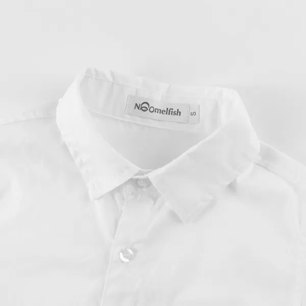Noomelfish Girls Long Sleeve Button Down Shirt Tie Front Blouse Tops 512 YearsWhite