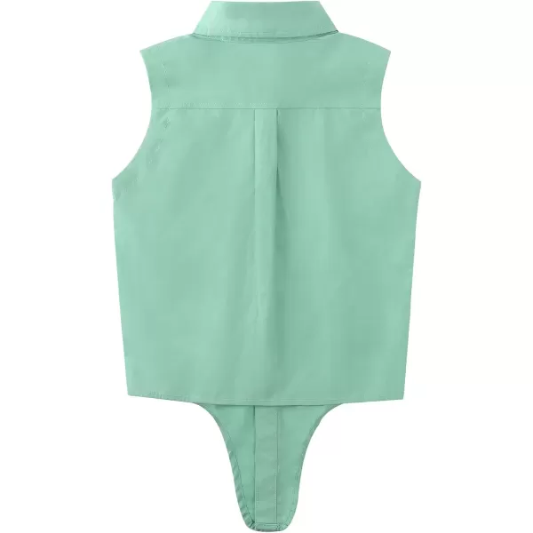 Noomelfish Girls Plaid Sleeveless Button Down Shirt Tie Knot Blouse Tank Tops 512 YearsLight Green