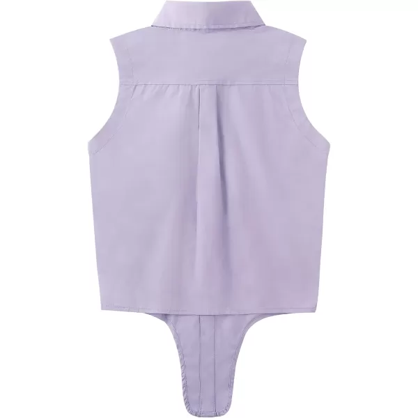 Noomelfish Girls Plaid Sleeveless Button Down Shirt Tie Knot Blouse Tank Tops 512 YearsLight Purple
