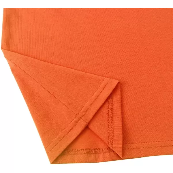 Noomelfish Girls Ruffle Short Sleeve TShirts Summer Casual Tee Tops Blouse 512 YearsOrange