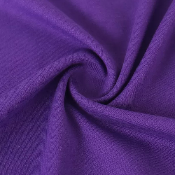 Noomelfish Girls Ruffle Short Sleeve TShirts Summer Casual Tee Tops Blouse 512 YearsPurple