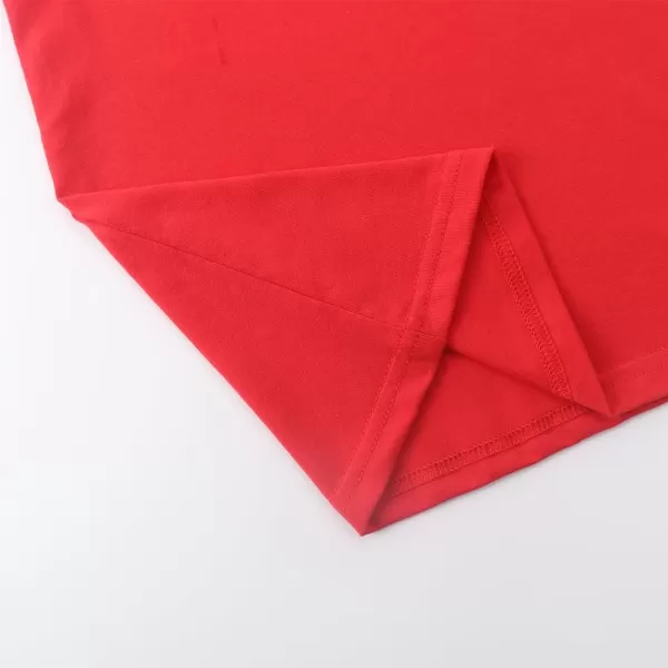 Noomelfish Girls Ruffle Short Sleeve TShirts Summer Casual Tee Tops Blouse 512 YearsRed