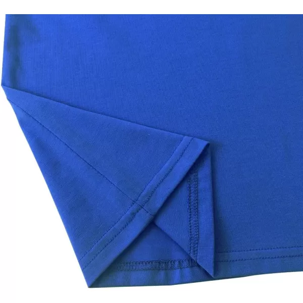 Noomelfish Girls Ruffle Short Sleeve TShirts Summer Casual Tee Tops Blouse 512 YearsRoyal Blue