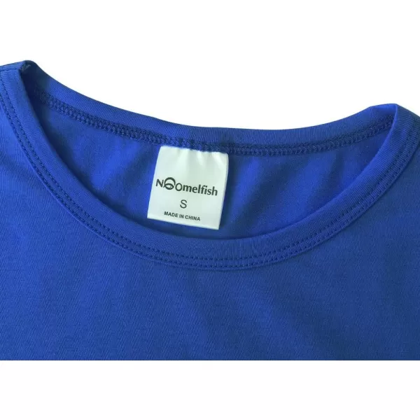 Noomelfish Girls Ruffle Short Sleeve TShirts Summer Casual Tee Tops Blouse 512 YearsRoyal Blue