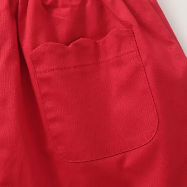 Noomelfish Girls Scalloped Stretch Twill Pull On Shorts with Pockets 512 YearsRed