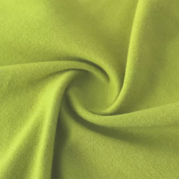 Noomelfish Girls Short Puff Sleeve Dress Summer Casual Knit Swing Twirl Skater Dresses with Pockets 212 YearsAvocado Green