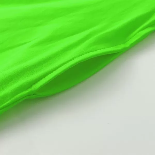 Noomelfish Girls Short Puff Sleeve Dress Summer Casual Knit Swing Twirl Skater Dresses with Pockets 212 YearsNeon Green