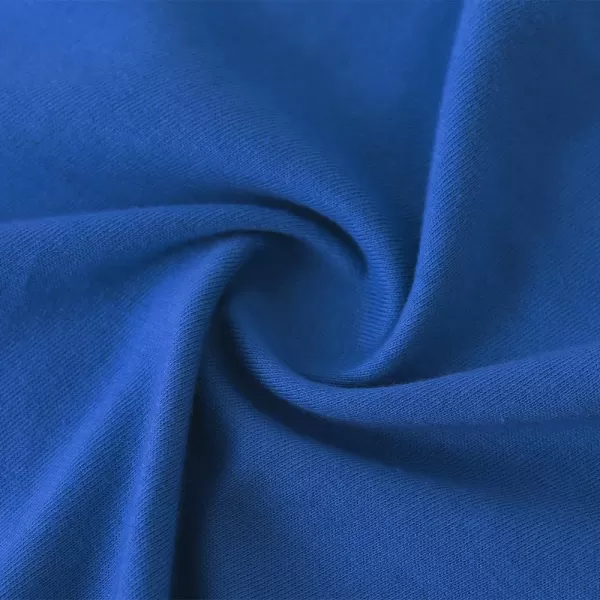 Noomelfish Girls Short Puff Sleeve Dress Summer Casual Knit Swing Twirl Skater Dresses with Pockets 212 YearsRoyal Blue