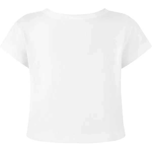 Noomelfish Girls Short Sleeve Crop Tops Kids Summer Dance Cropped TShirts 514 YearsWhite