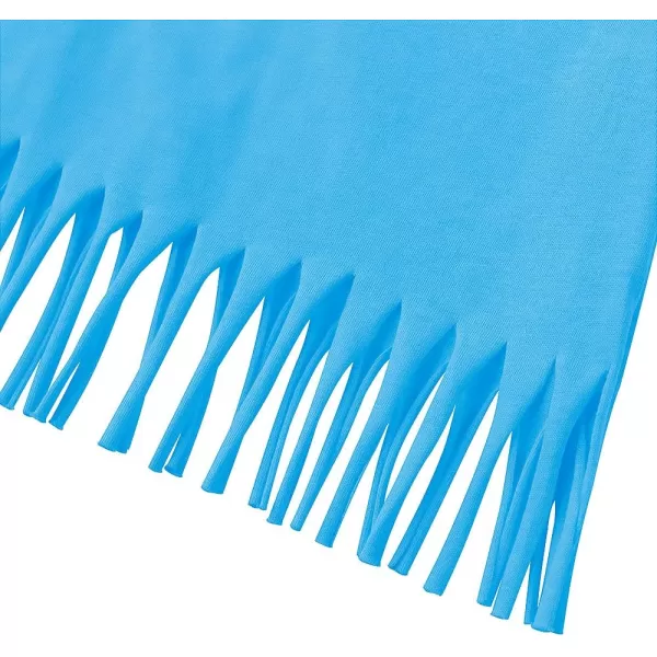 Noomelfish Girls Short Sleeve Fringe TShirts Soft Jersey Cotton Tee Tops 312 YearsBlue