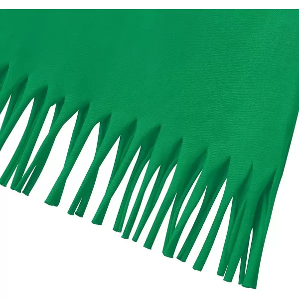 Noomelfish Girls Short Sleeve Fringe TShirts Soft Jersey Cotton Tee Tops 312 YearsGreen
