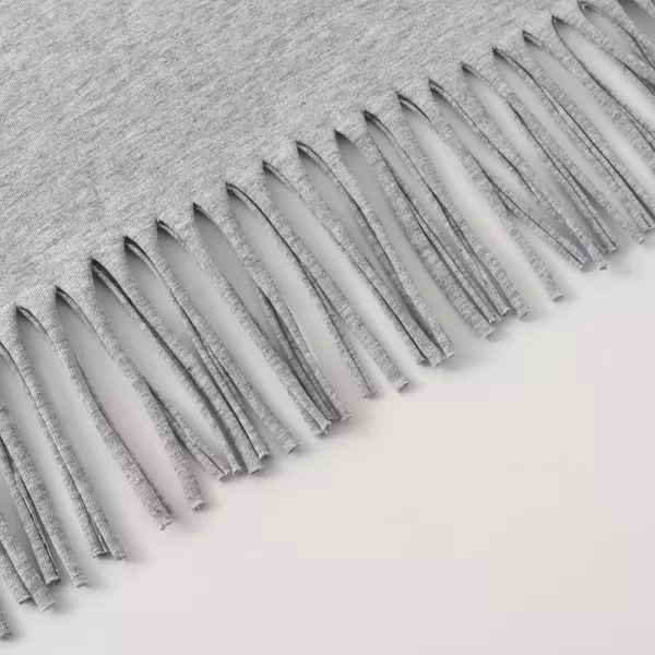 Noomelfish Girls Short Sleeve Fringe TShirts Soft Jersey Cotton Tee Tops 312 YearsHeather Grey