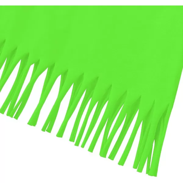 Noomelfish Girls Short Sleeve Fringe TShirts Soft Jersey Cotton Tee Tops 312 YearsNeon Green