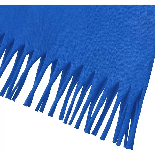 Noomelfish Girls Short Sleeve Fringe TShirts Soft Jersey Cotton Tee Tops 312 YearsRoyal Blue