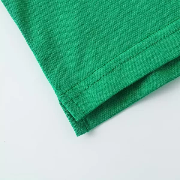 Noomelfish Girls Short Sleeve Heart Pocket Tshirts Casual Cotton Tee Tops Blouse 512 YearsGreen