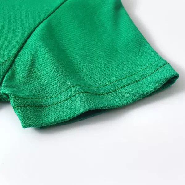 Noomelfish Girls Short Sleeve Heart Pocket Tshirts Casual Cotton Tee Tops Blouse 512 YearsGreen
