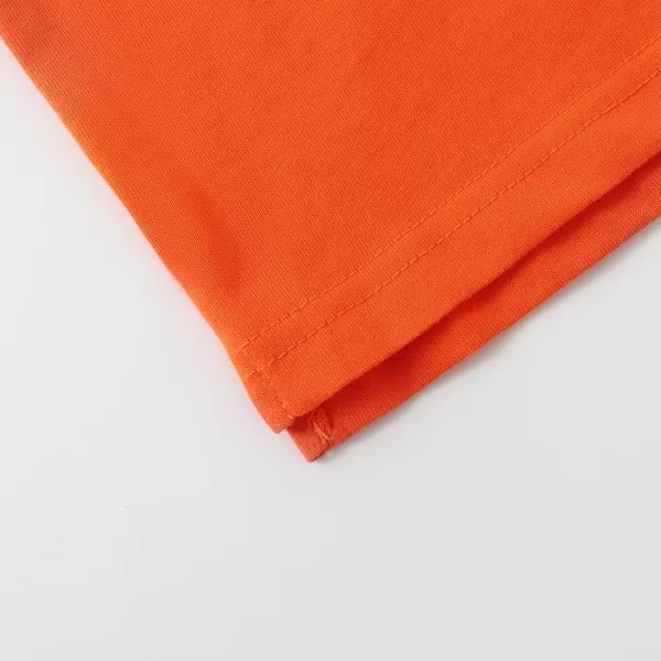 Noomelfish Girls Short Sleeve Heart Pocket Tshirts Casual Cotton Tee Tops Blouse 512 YearsOrange