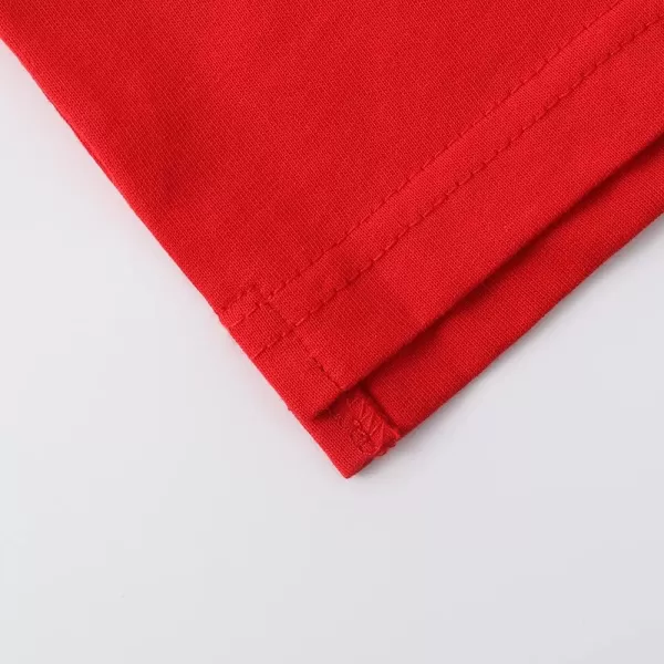 Noomelfish Girls Short Sleeve Heart Pocket Tshirts Casual Cotton Tee Tops Blouse 512 YearsRed