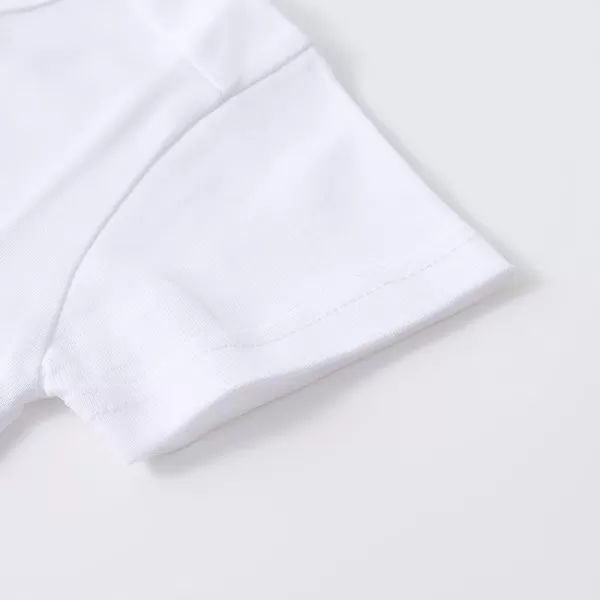 Noomelfish Girls Short Sleeve Heart Pocket Tshirts Casual Cotton Tee Tops Blouse 512 YearsWhite
