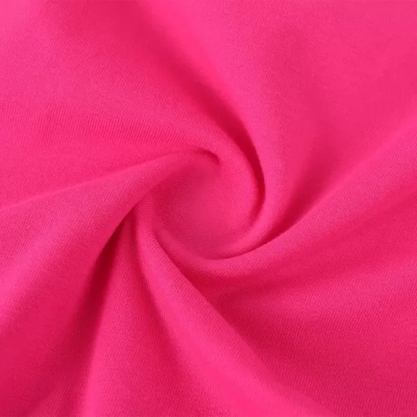 Noomelfish Girls Short Sleeve Layered Tulle Tutu Dress Ruffle Tiered Summer Princess Party Sundress 28 YearsHot Pink