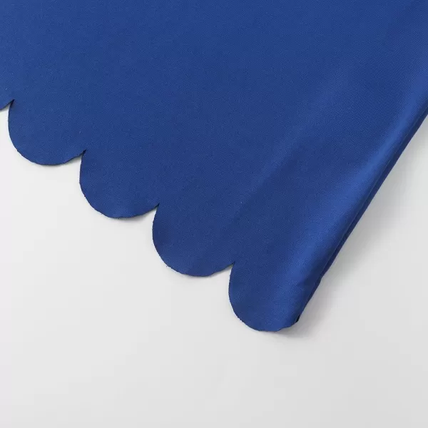 Noomelfish Girls Short Sleeve Scalloped Edge TShirts Casual Cute Summer Tee Tops Blouse 512 YearsRoyal Blue