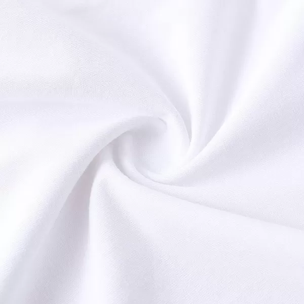 Noomelfish Girls Side Cinched Ruffle Dress Short Sleeve Casual Drawstring Tie Cotton Dresses 412 YearsWhite