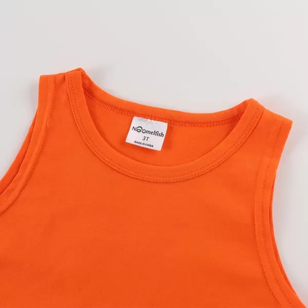 Noomelfish Girls Sleeveless Fringe Dress Cotton Summer Casual Sundress 312 YearsOrange