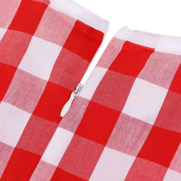 Noomelfish Girls Sleeveless Plaid Dress Casual Ruffle Tiered Sundress with Pockets 312 YearsRed Check Gingham