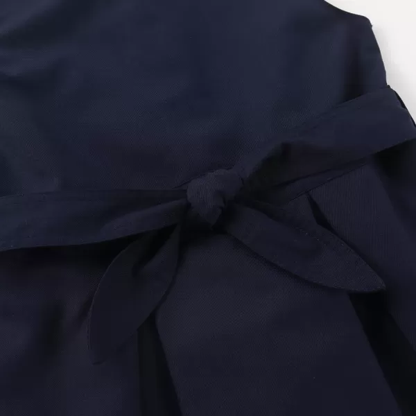 Noomelfish Girls Sleeveless School Uniform Jumper Dress with Belt 512 YearsNavy Blue