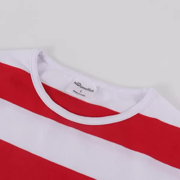 Noomelfish Girls Sleeveless Striped Dress Casual Cotton Tank Dresses with Pockets 312 YearsRed and White Stripe