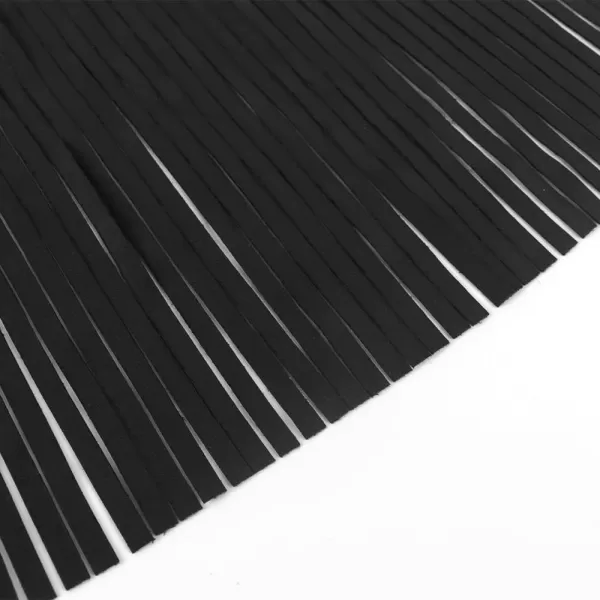 Noomelfish Girls Suede Fringe Vest Sleeveless Boho Tassels Jacket Cardigan 512 YearsBlack