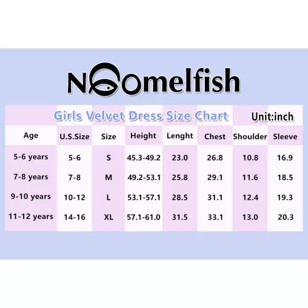 Noomelfish Girls Velvet Bodycon Dress Long Sleeve Fancy Party Pencil Dresses 512 YearsPink