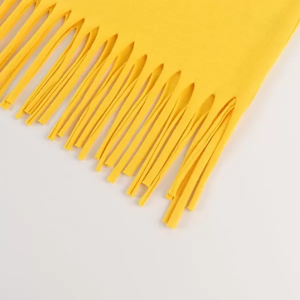 Noomelfish Girls Fringe Tank Tops Cotton Summer Sleeveless Shirts 512 YearsGold Yellow