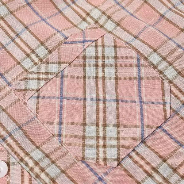 Noomelfish Girls Plaid Sleeveless Button Down Shirt Tie Knot Blouse Tank Tops 512 YearsPink Plaid