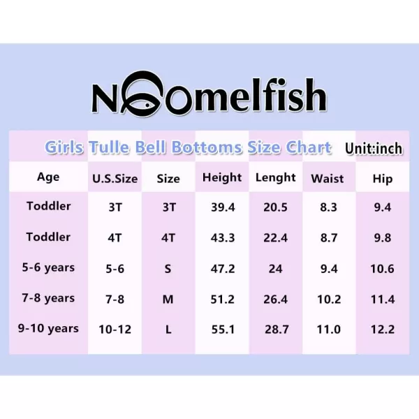 Noomelfish Girls Ruffle Leggings Tulle Bell Bottoms Flare Pants Trousers 310 YearsPink