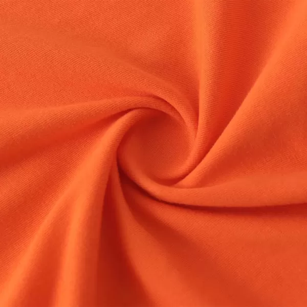 Noomelfish Girls Short Puff Sleeve Dress Summer Casual Knit Swing Twirl Skater Dresses with Pockets 212 YearsOrange