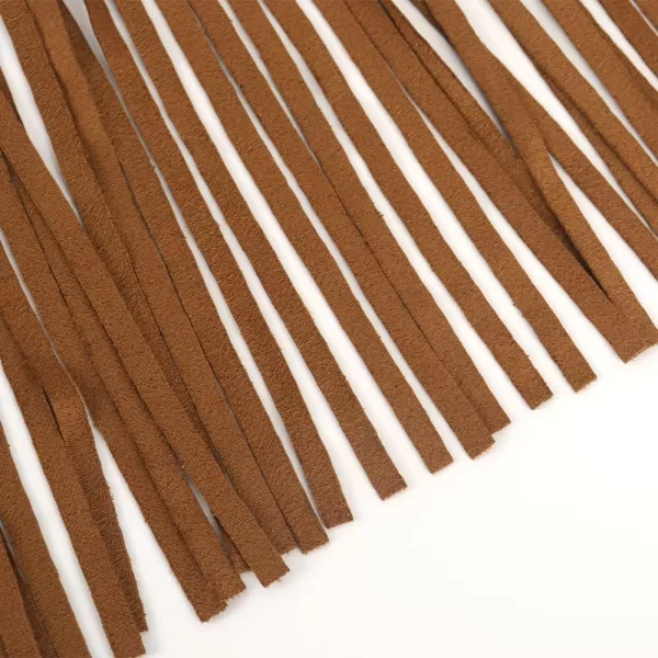 Noomelfish Girls Faux Suede Fringe Vest Sleeveless Boho Tassels Jacket Cardigan 512 YearsBrown