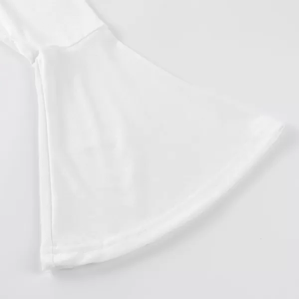 Noomelfish Girls Long Bell Sleeve Top Cute Western Shirts Blouse 512 YearsWhite