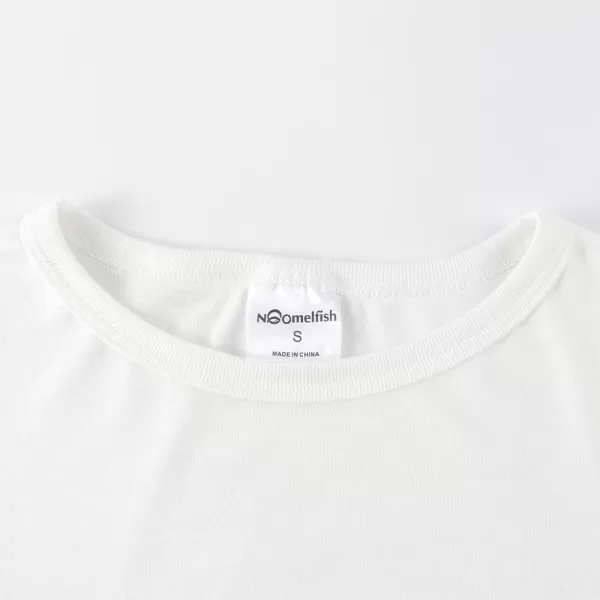 Noomelfish Girls Long Bell Sleeve Top Cute Western Shirts Blouse 512 YearsWhite