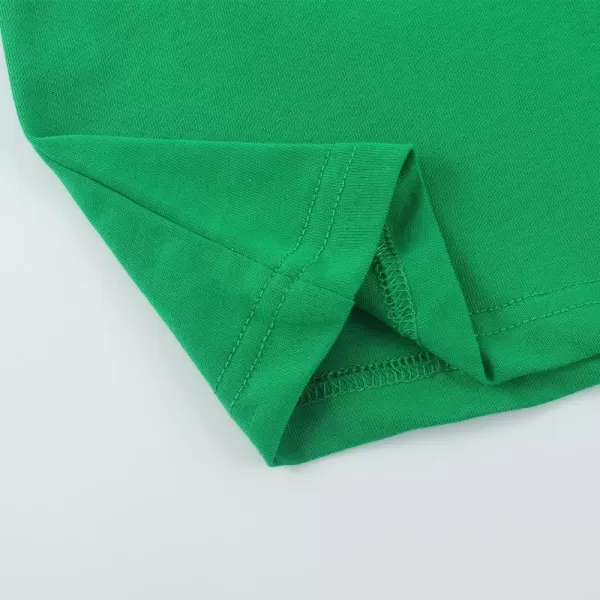 Noomelfish Girls Long Sleeve Heart Pocket TShirts Casual Cotton Tee Tops Blouse 512 YearsGreen