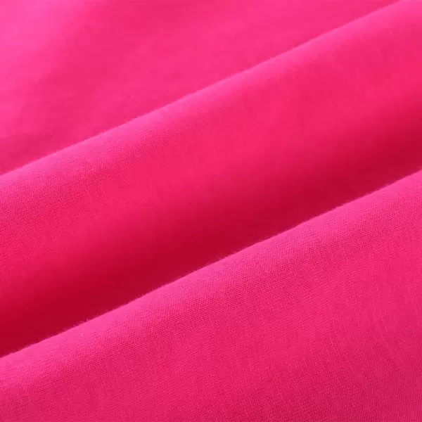 Noomelfish Girls Long Sleeve Heart Pocket TShirts Casual Cotton Tee Tops Blouse 512 YearsHot Pink