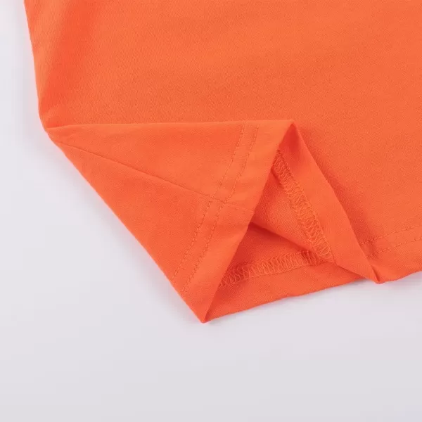 Noomelfish Girls Long Sleeve Heart Pocket TShirts Casual Cotton Tee Tops Blouse 512 YearsOrange