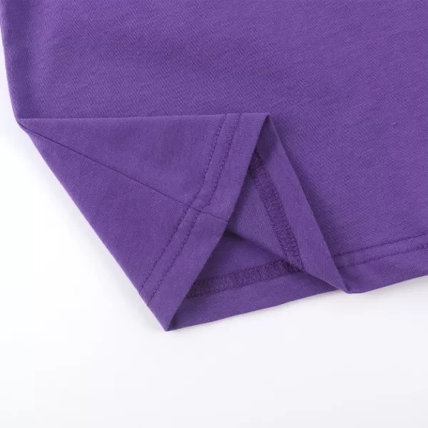 Noomelfish Girls Long Sleeve Heart Pocket TShirts Casual Cotton Tee Tops Blouse 512 YearsPurple